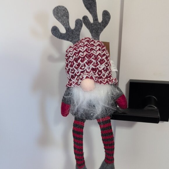 Other - Christmas Gnome Shelf Sitter Holiday Decor 11" Long New With Tags